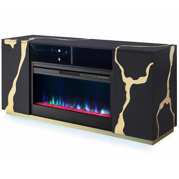 Abigail Fireplace Console - Black
