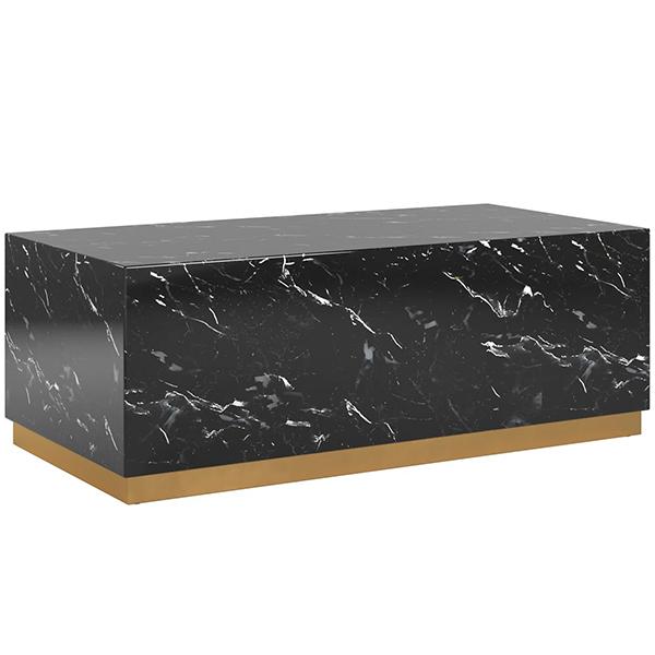 Debby Rectangular Coffee Table - Black