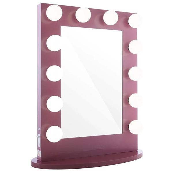 Ferris Pink Vertical LED Makeup Mirror